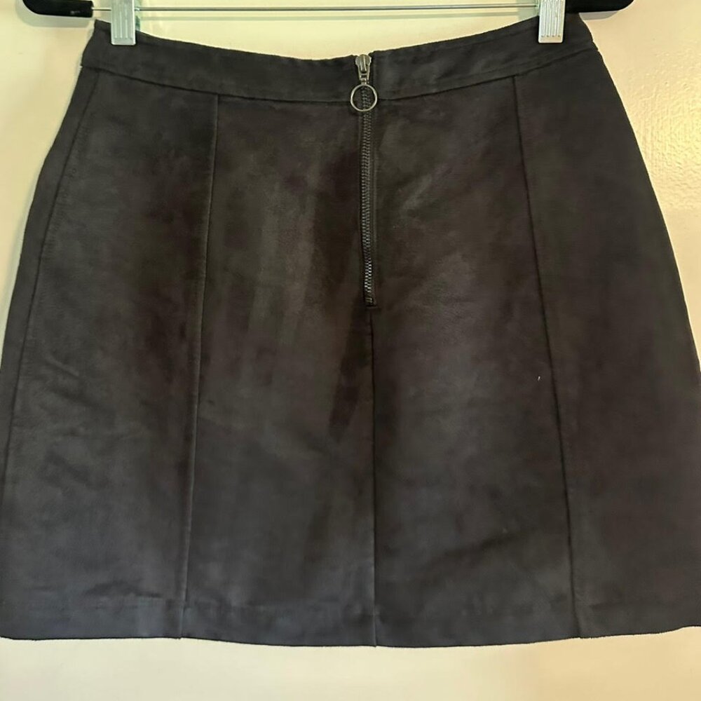 SOLD NWOT Reversible Faux Suede Mini Skirt